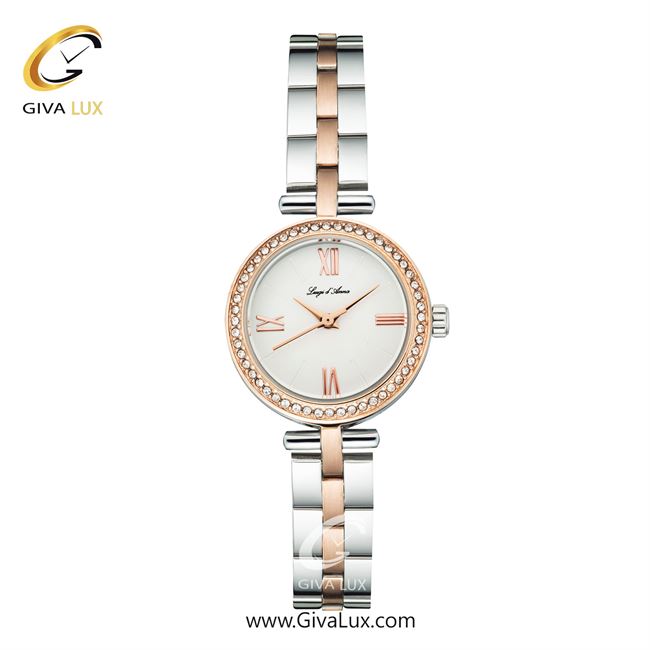 ساعت مچی اورجینال زنانه LdA رزگلد | رزگلد-نقره ای| نقره ای| کد رفرنس 2490